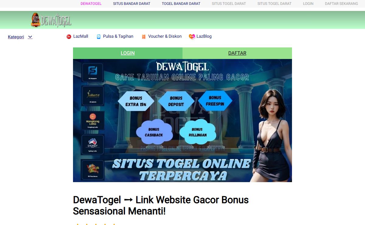 DewaTogel ➙ Link Website Gacor Bonus Sensasional Menanti!