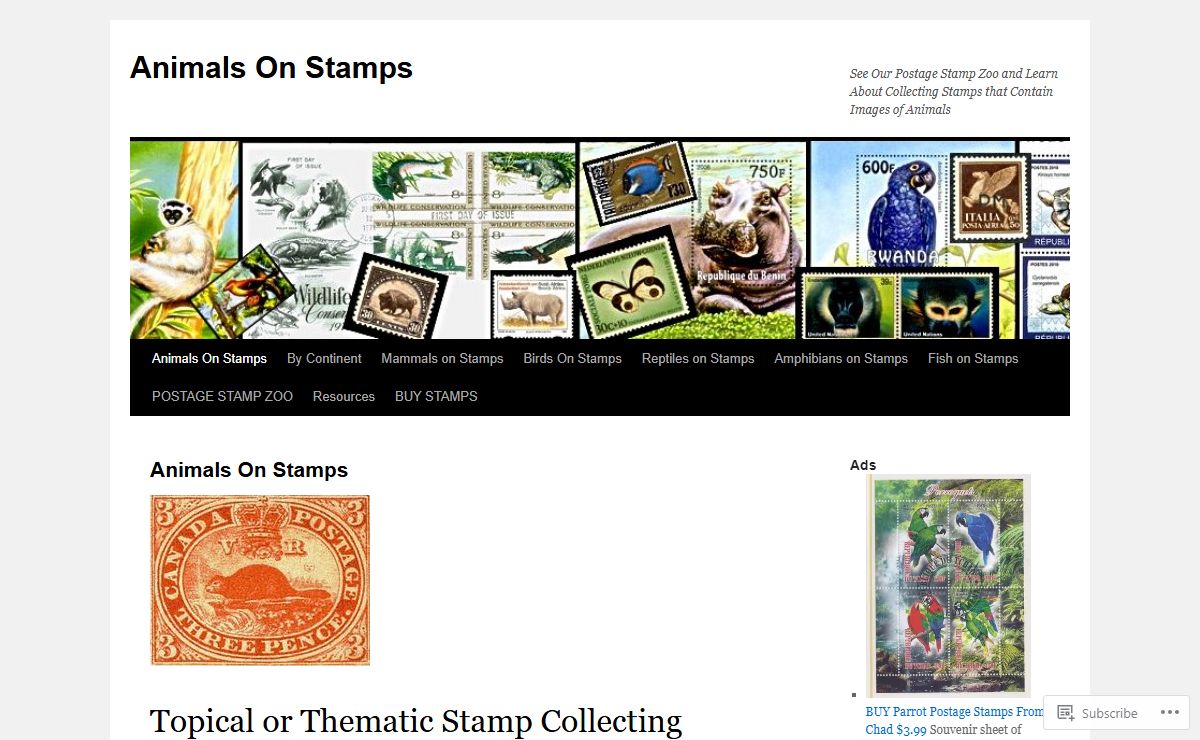 Animals On Stamps | See Our Postage Stamp Zoo and Learn About Collecting Stamps that Contain Images of Animals