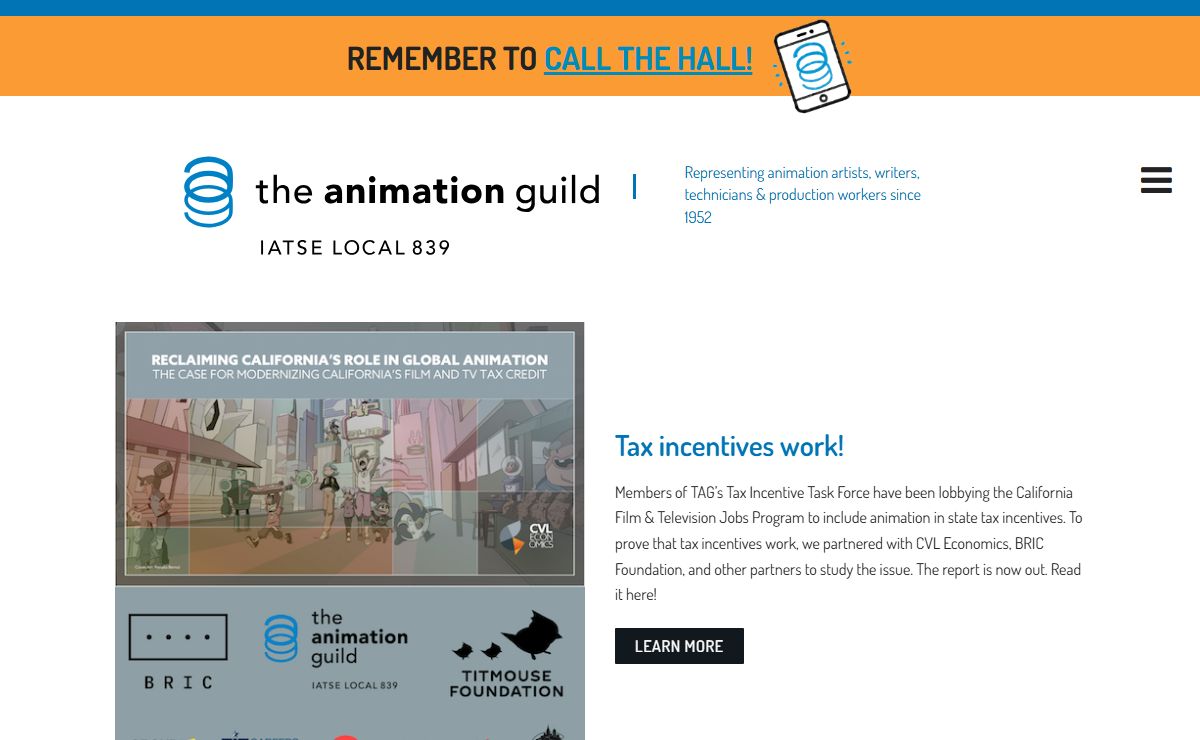 Animation Guild | Representing animation artists, writers, technicians & production workers since 1952