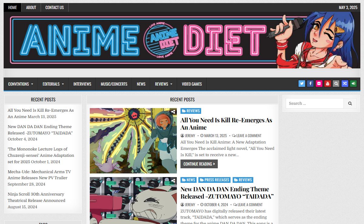 Anime Diet - Eating it right about anime and manga since 2006!