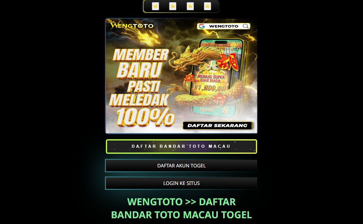 WENGTOTO >> DAFTAR BANDAR TOTO MACAU TOGEL ASIA #1