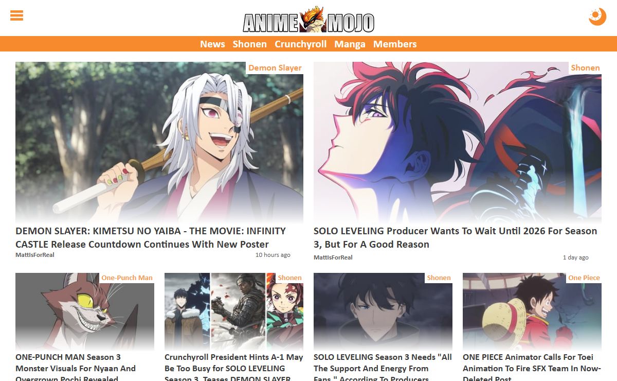 Anime and Manga News, Videos and More - AnimeMojo.com