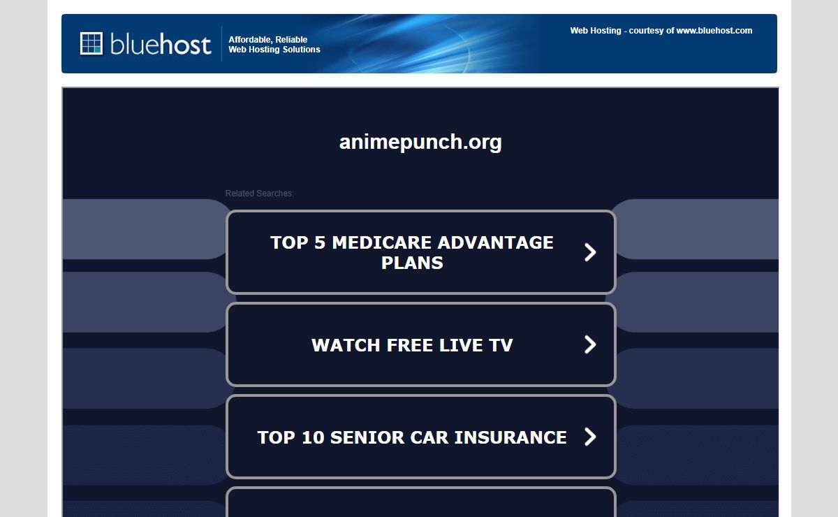 Welcome animepunch.org - BlueHost.com