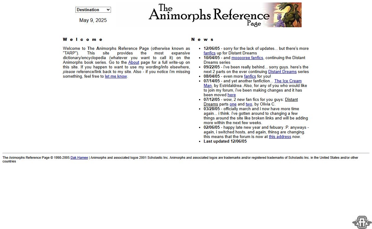 The Animorphs Reference Page | The #1 place for Animorphs Information