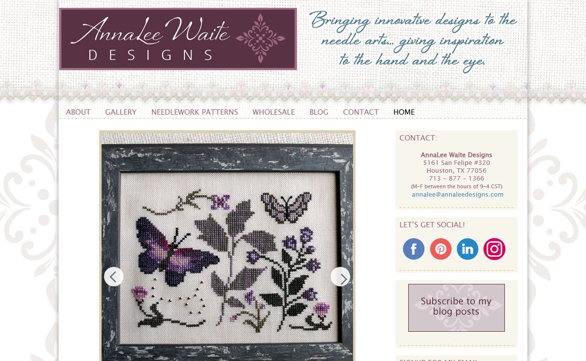 AnnaLee Waite Designs — Needlework patterns