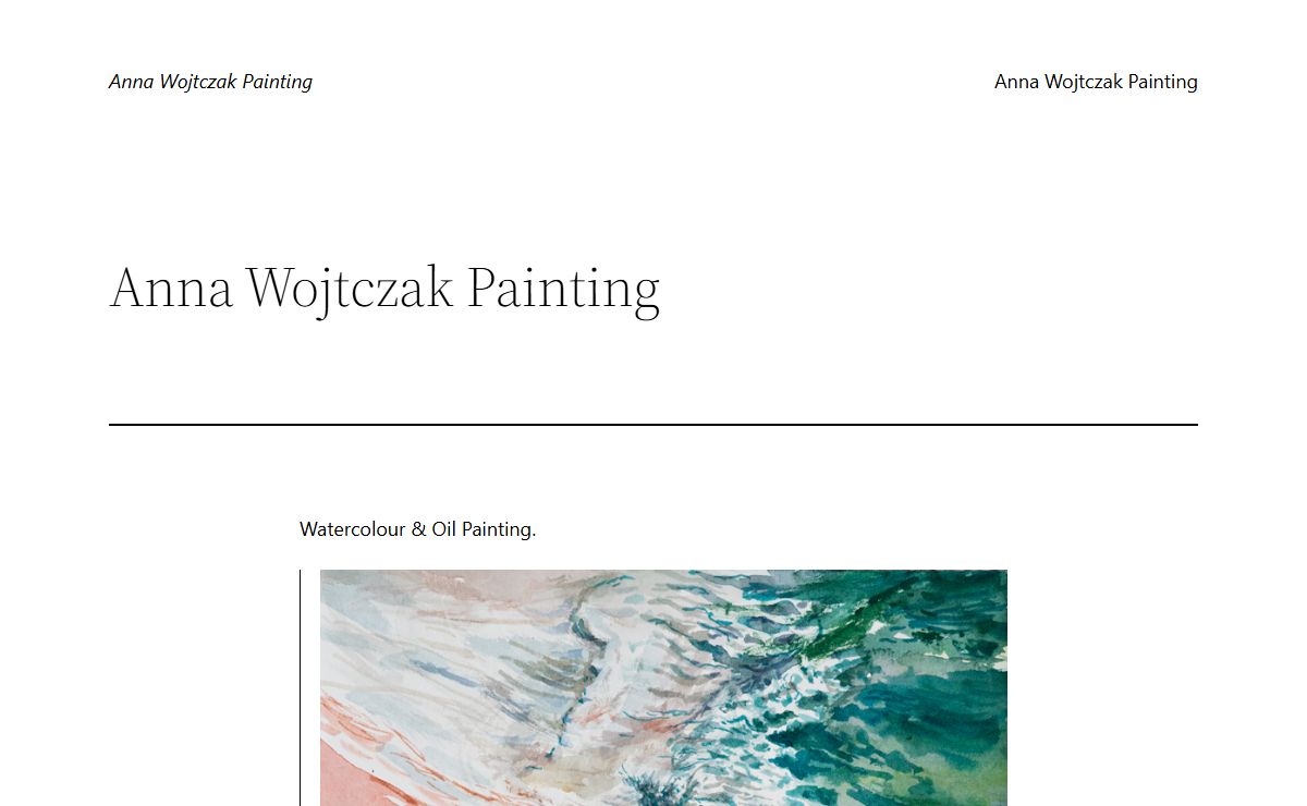 Anna Wojtczak Painting – Fine Art