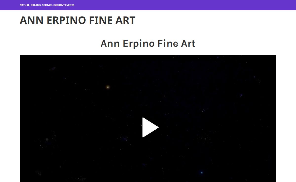 Ann Erpino Fine Art – Nature, Dreams, Science, Current Events