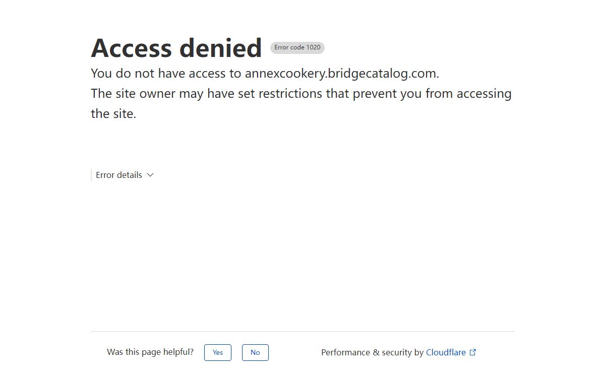 Access denied