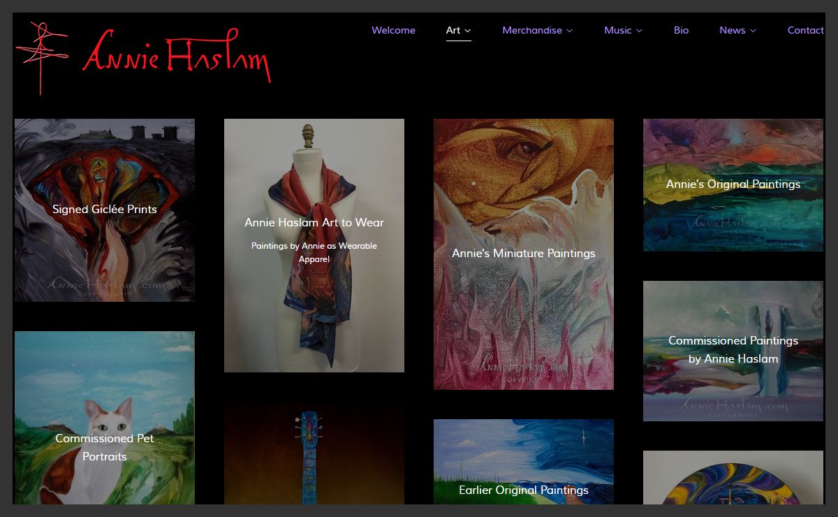 Annie Haslam Original Art - Annie Haslam