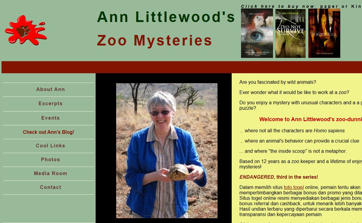 Ann Littlewood Zoo Mysteries