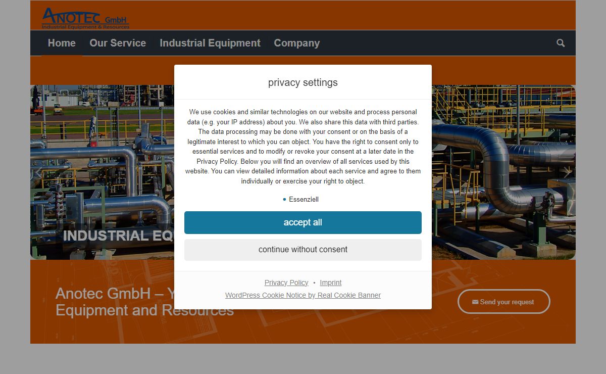 Anotec GmbH - Supply of Industrial Equipment and Resources