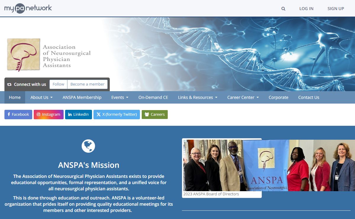 Association of Neurosurgical Physician Assistants | My PA Network