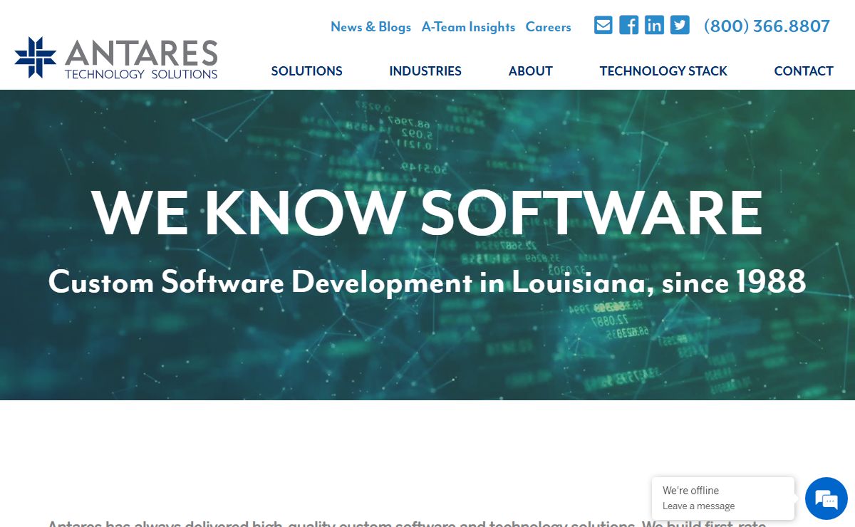 Antares Technology Custom Software Solutions - Louisiana