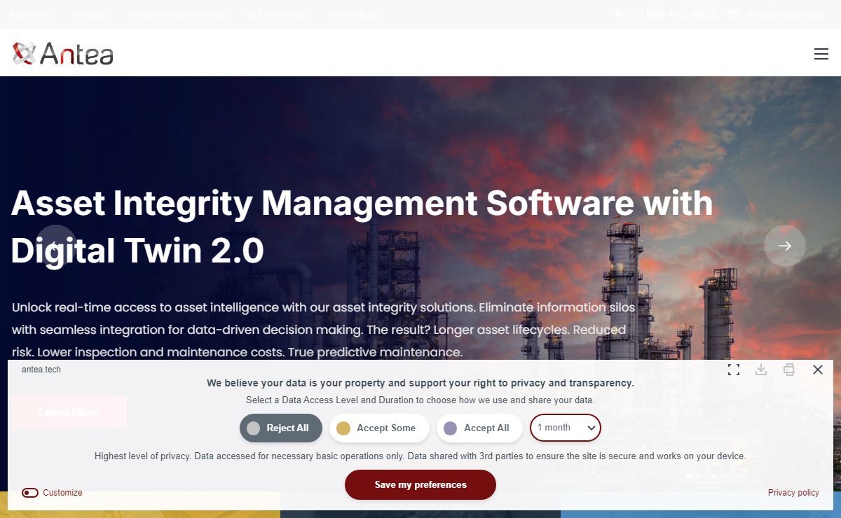Asset Integrity Management Software with Digital Twin | Antea
