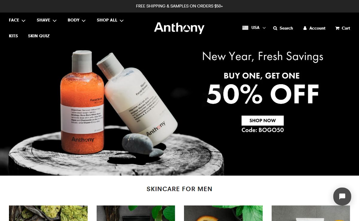 Anthony Skincare For Men