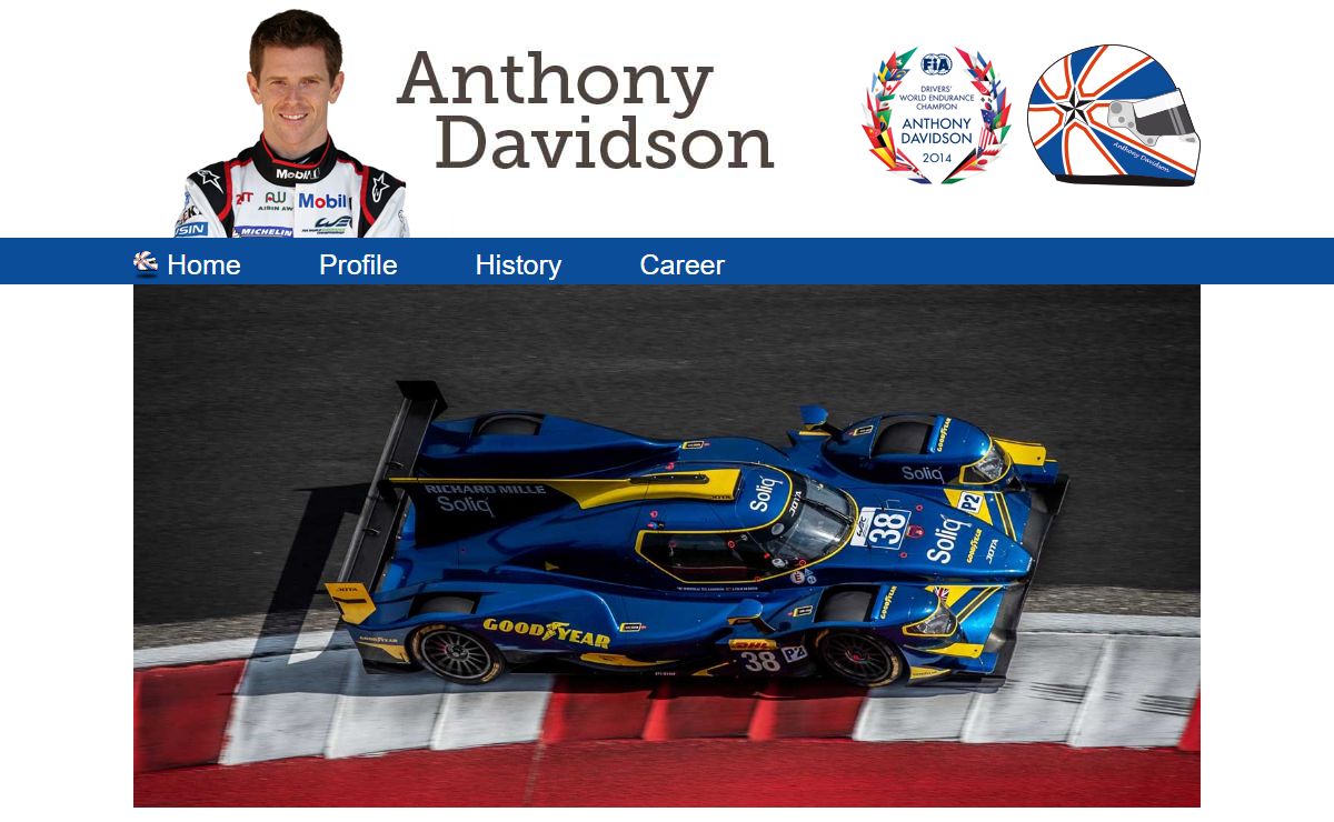The Official Anthony Davidson Website