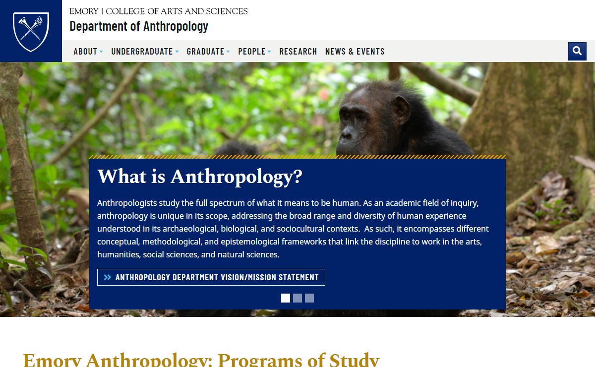 The Department of Anthropology