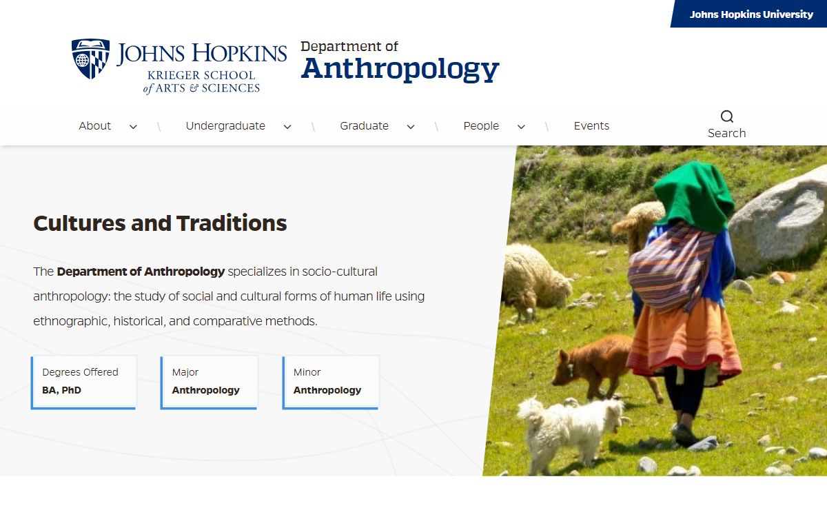 Anthropology | Johns Hopkins University