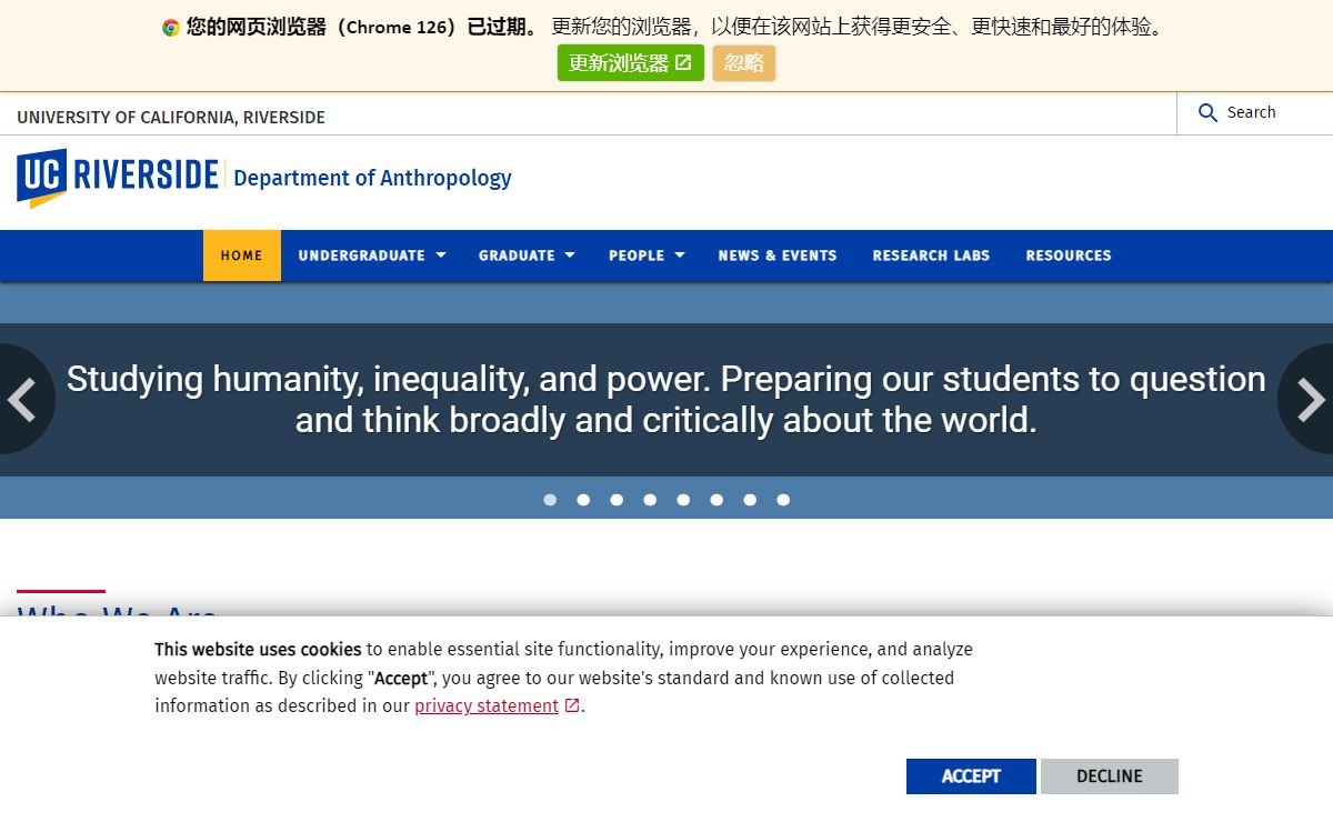 Department of Anthropology |