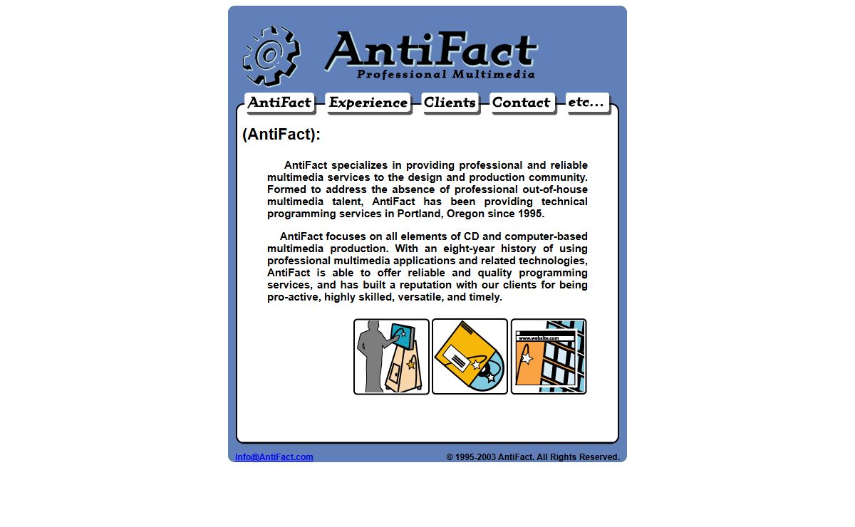AntiFact: Portland Professional Multimedia Production