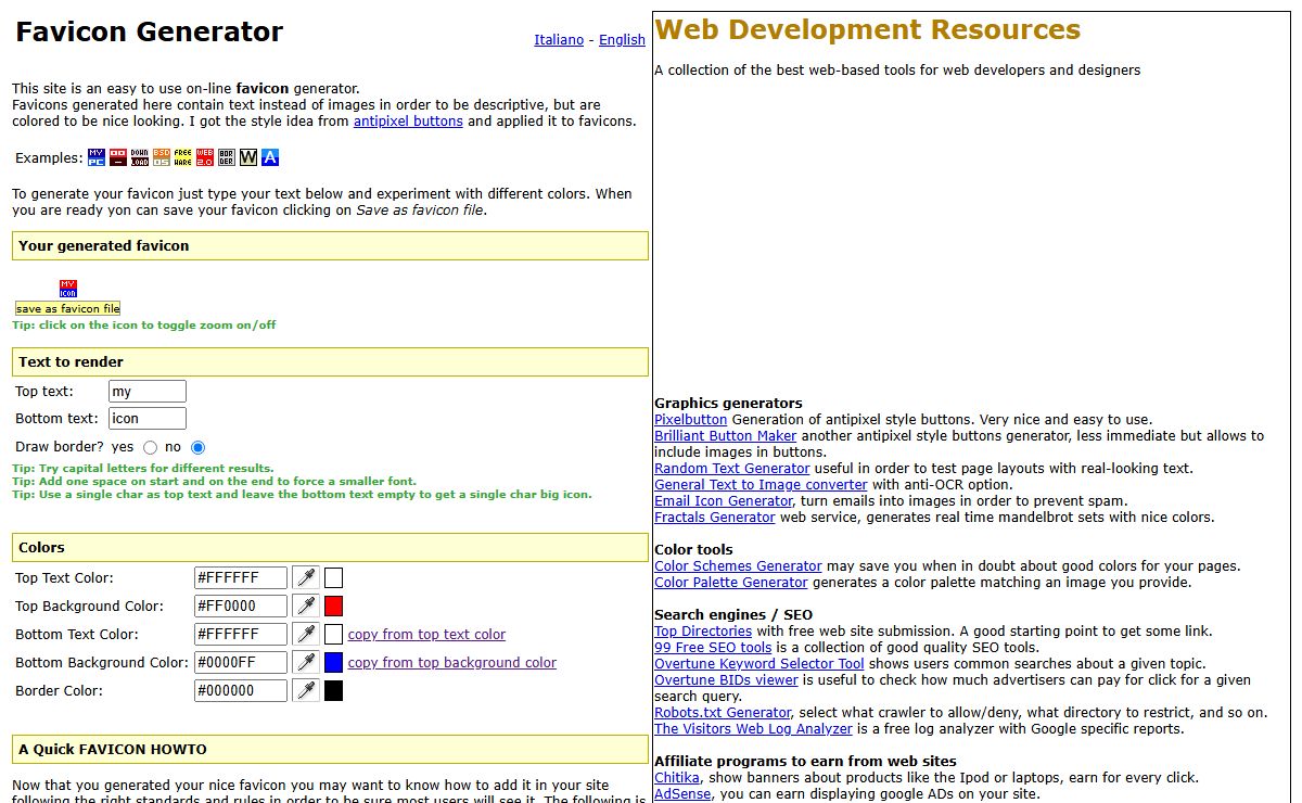 Favicon Generator