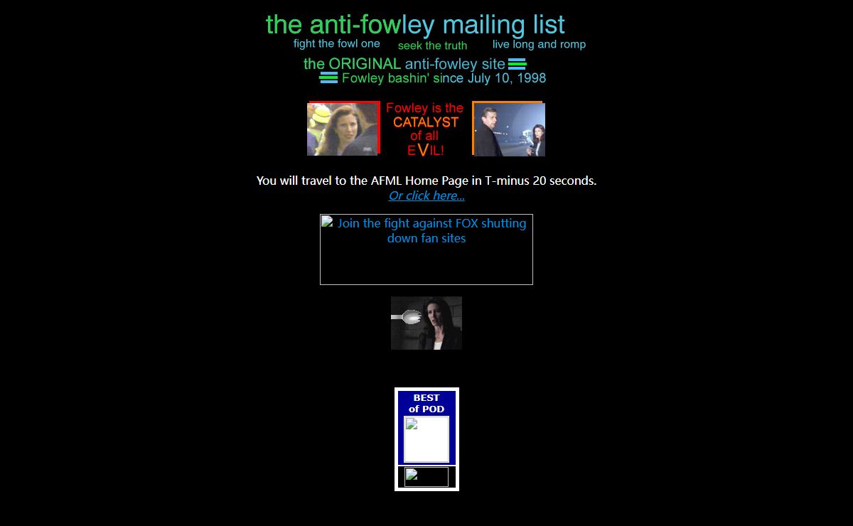 The Anti-Fowley Mailing List Home Page