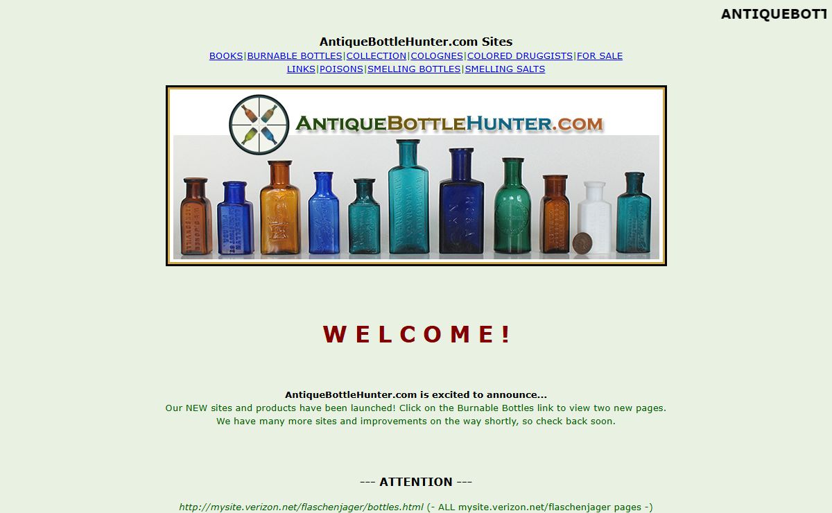 FLASCHENJAGER - ANTIQUE BOTTLE HUNTER.COM ...Antique bottles, stoneware and glass