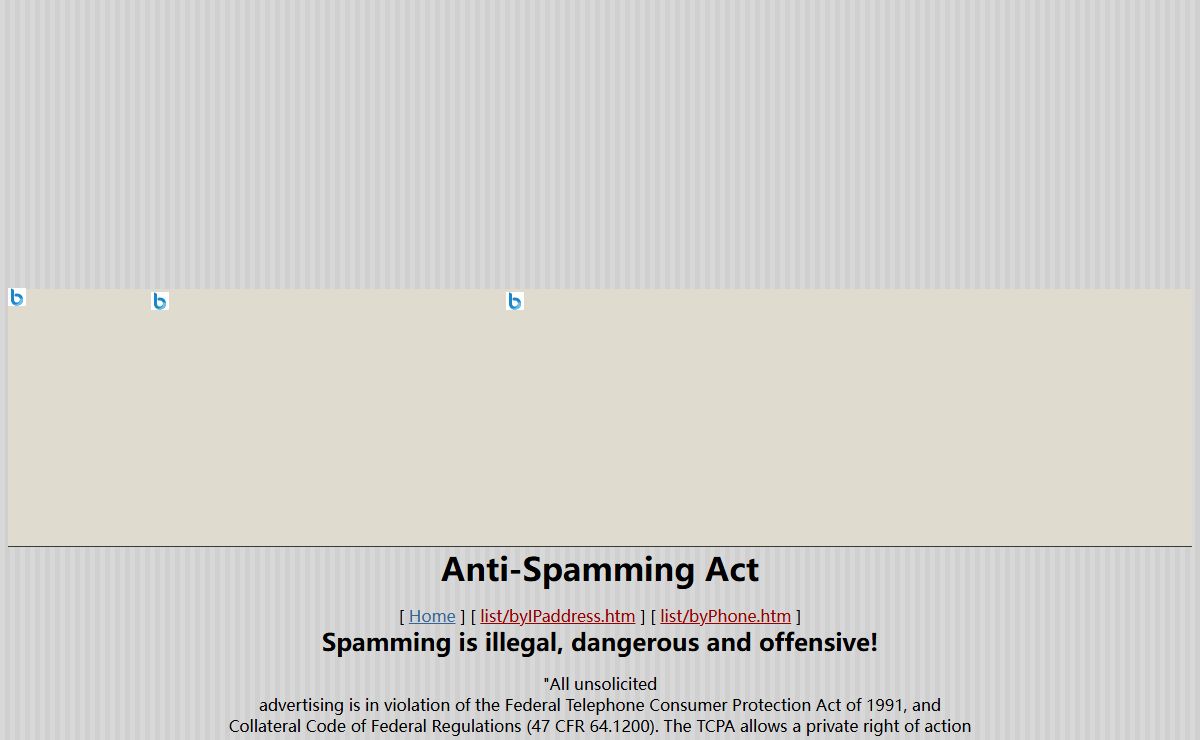Anti-Spamming Act