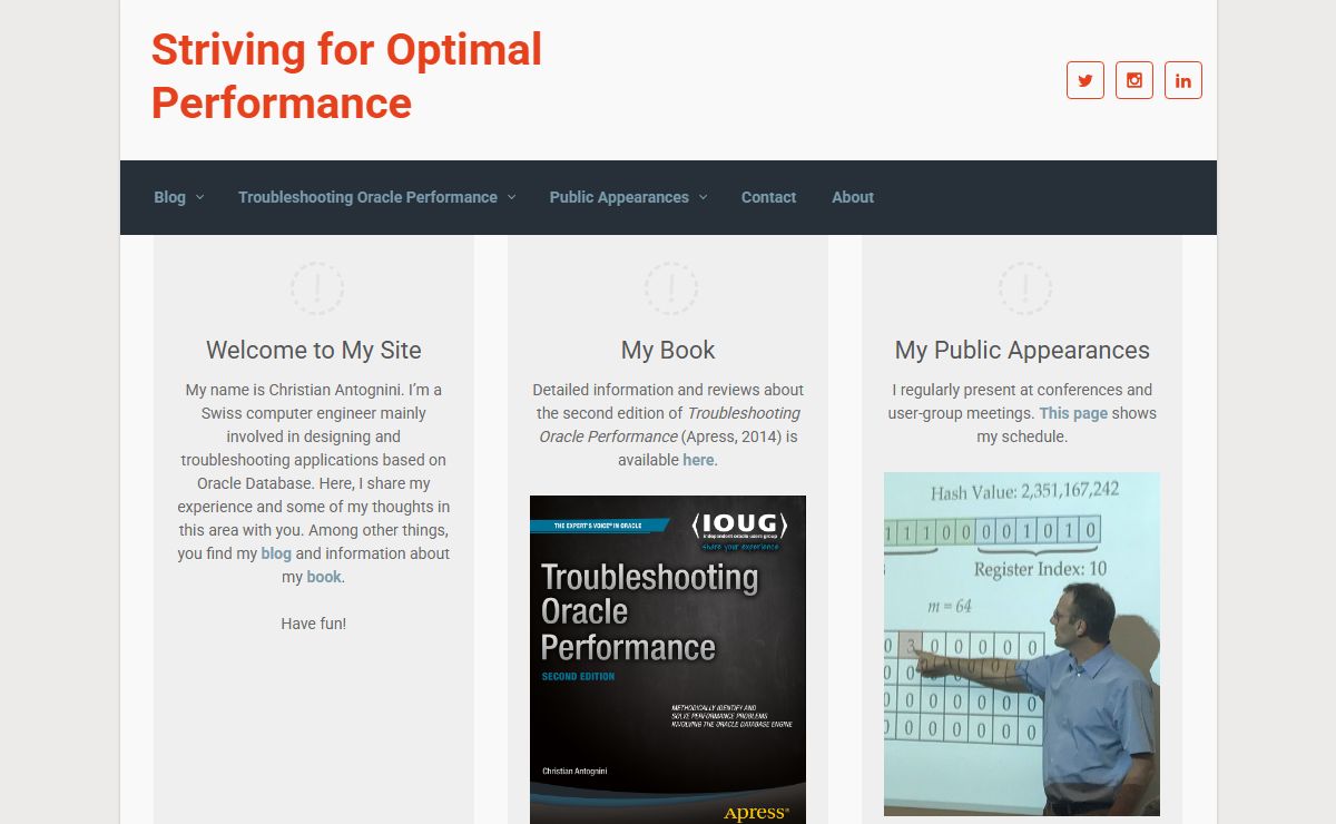 Striving for Optimal Performance