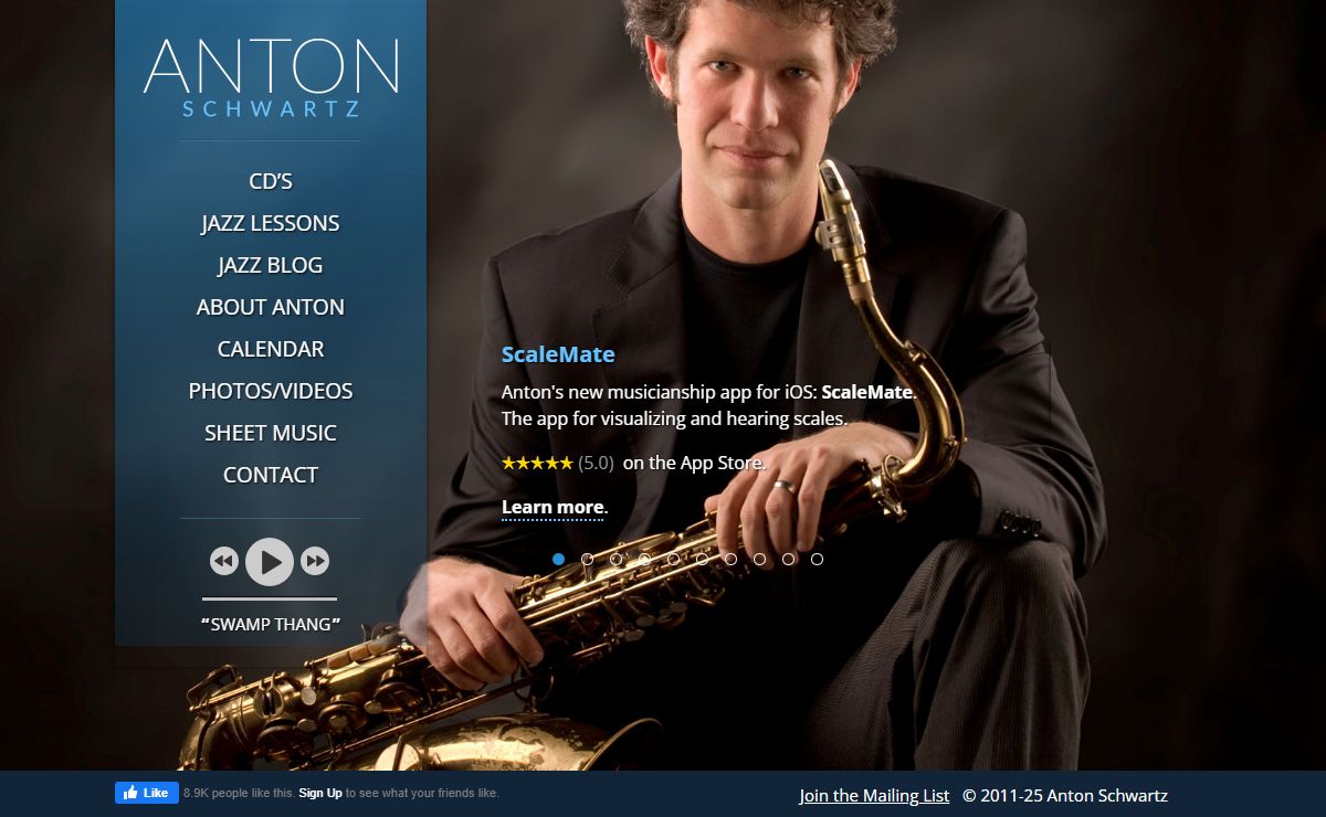 Anton Schwartz - Jazz Saxophonist, Composer & Educator