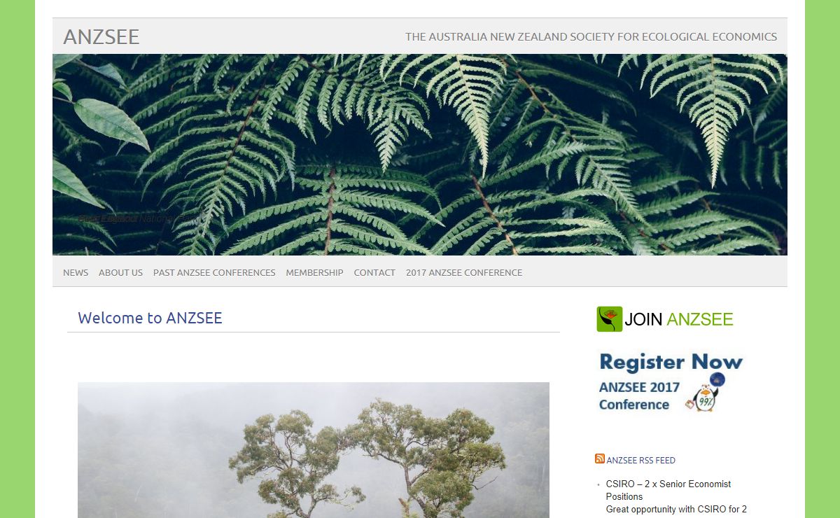 ANZSEE | The Australia New Zealand Society for Ecological Economics