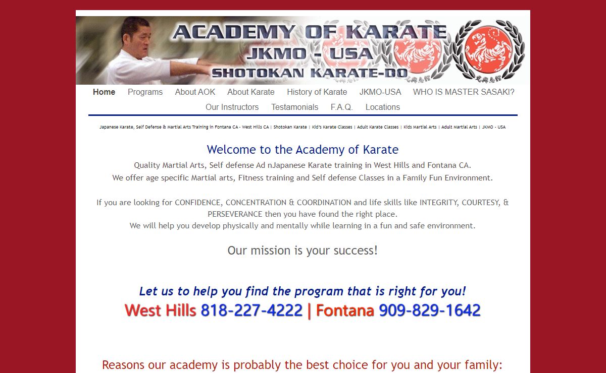 Japanese Karate, Self Defense & Martial Arts Training in Fontana CA - West Hills CA | Shotokan Karate | Kid’s Karate Classes | Adult Karate Classes | Kids Martial Arts | Adult Martial Arts | JKMO - USA