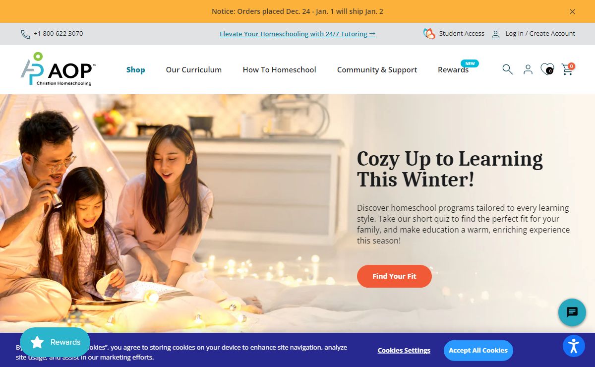 AOP Christian Homeschooling Curriculum | 4 Brands, 1 Trusted Name