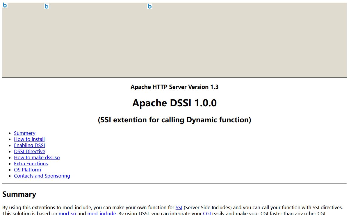 Apache DSSI ( mod_include, ssi extention )