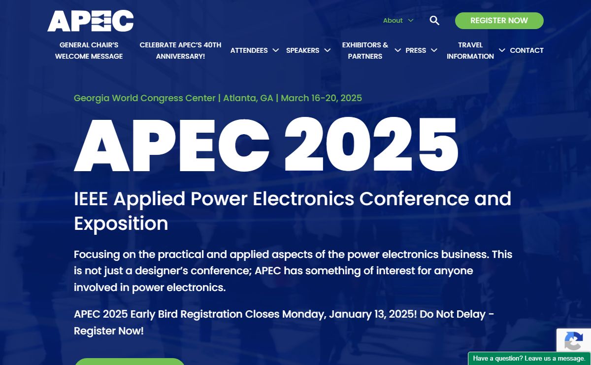 Home | APEC | Applied Power Electronics Conference