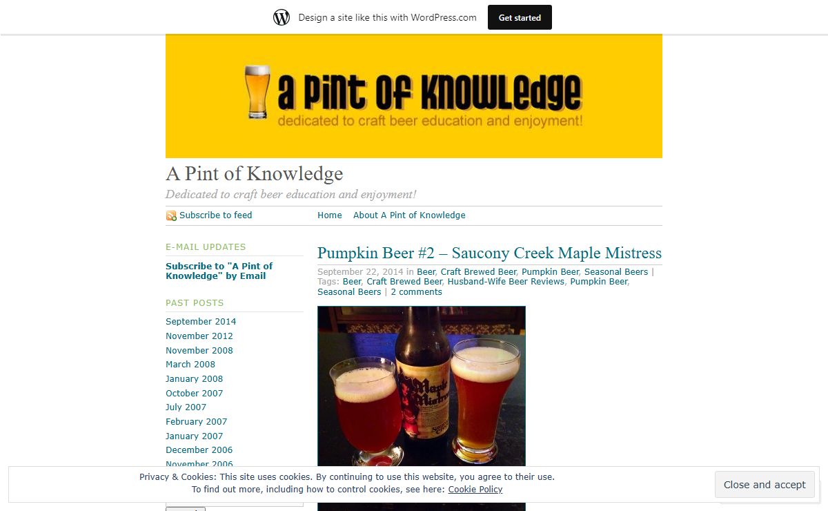 A Pint of Knowledge | Dedicated to craft beer education and enjoyment!