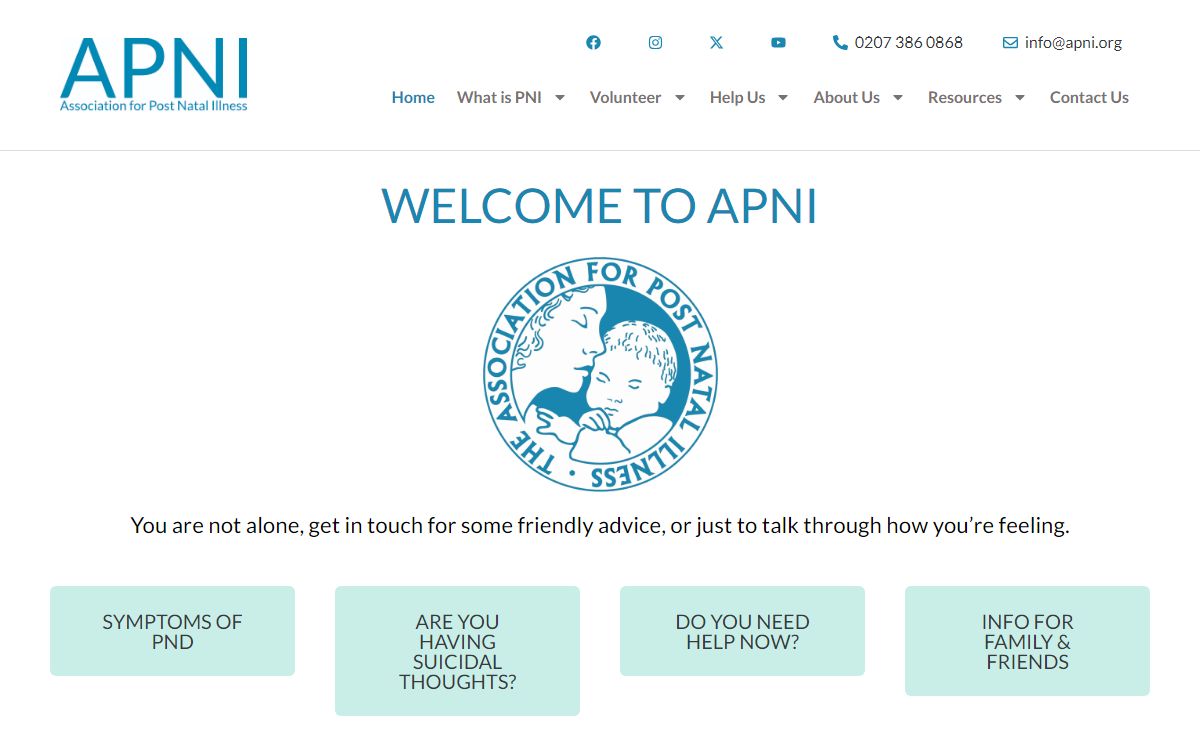 APNI - Association for Post-Natal Illness | Post Natal Depression