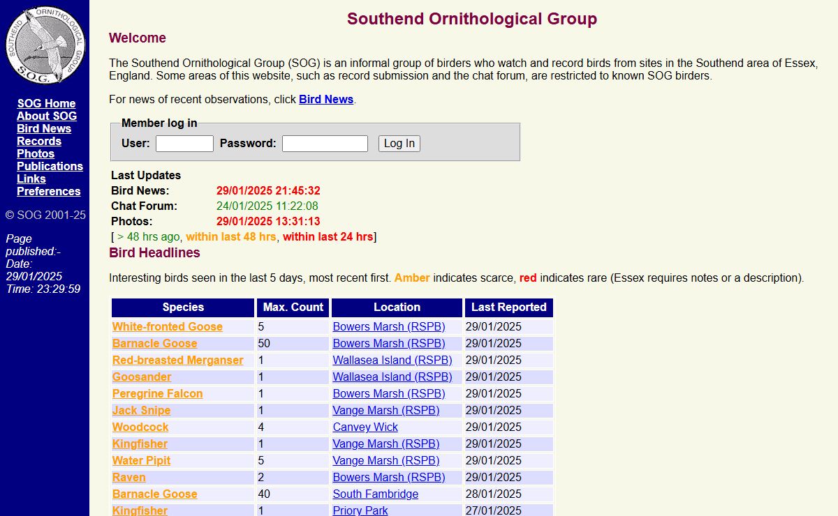 Southend Ornithological Group