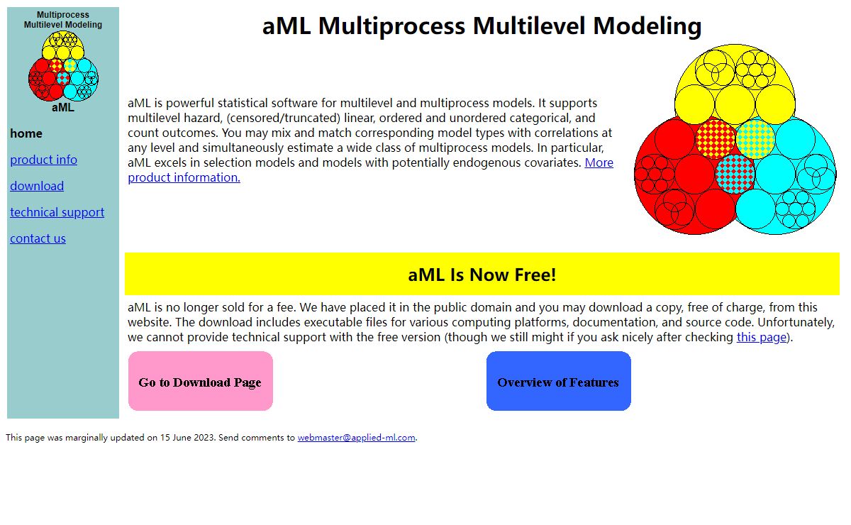 aML Multiprocess Multilevel Modeling