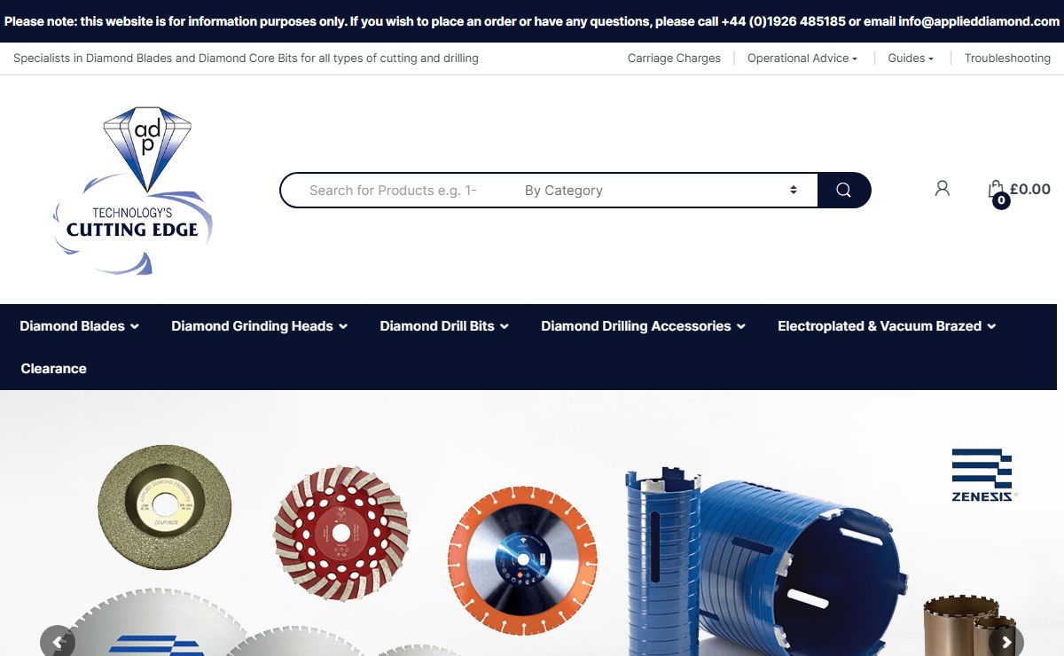 Diamond Blades - Cutting Blades, Discs & Saws - Applied Diamond