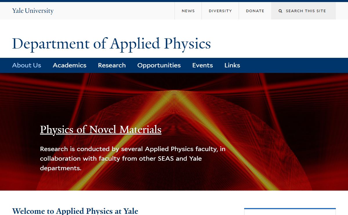 Welcome | Department of Applied Physics