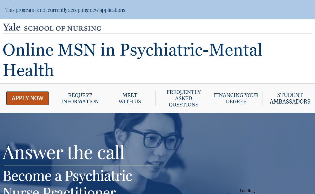 Yale Online MSN in Psychiatric-Mental Health