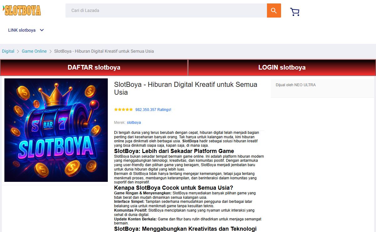 SlotBoya - Hiburan Digital Kreatif untuk Semua Usia