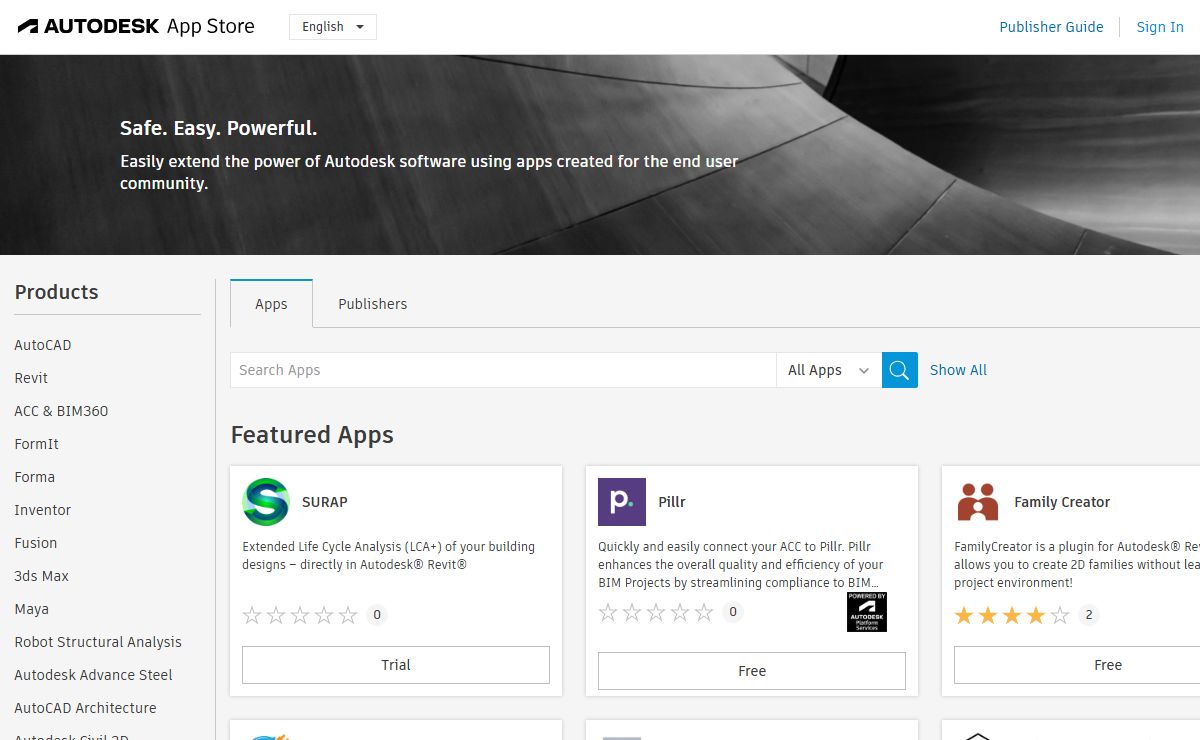 Autodesk App Store : Plugins, Add-ons for Autodesk software, AutoCAD, Revit, Inventor, 3ds Max, Maya...