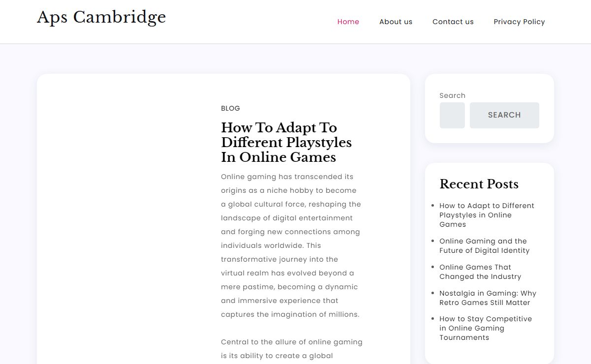 Aps Cambridge -