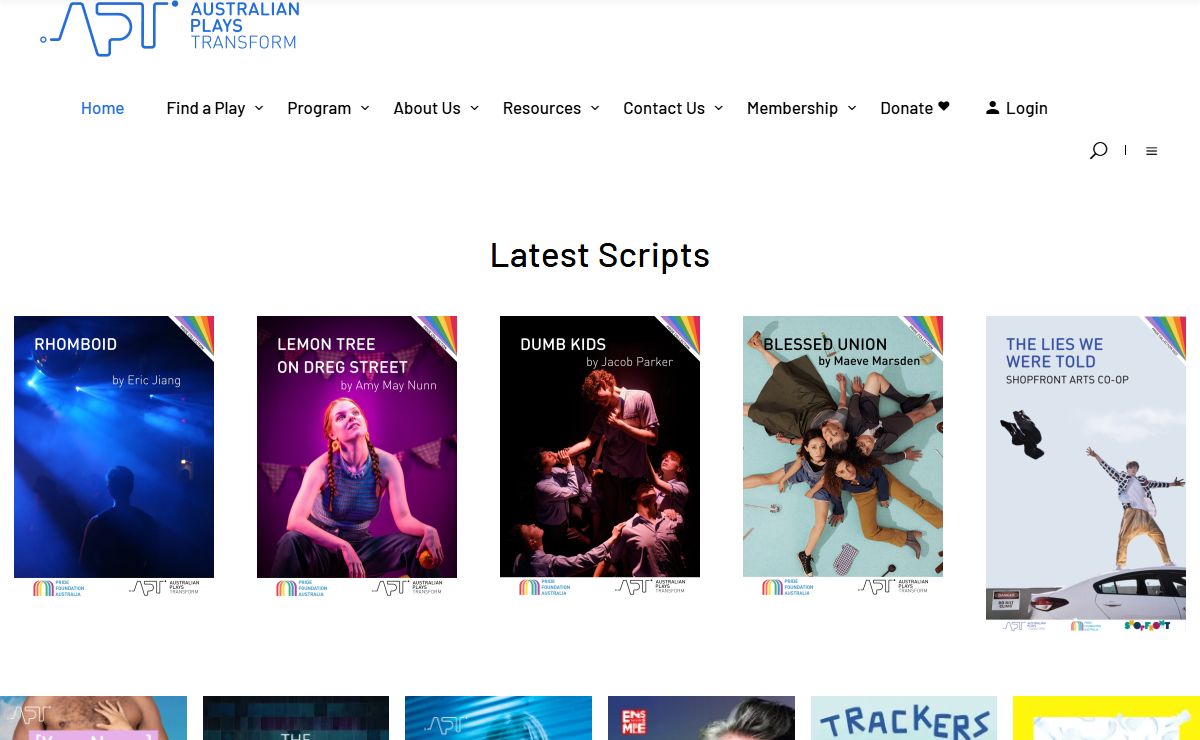 Australian Plays Transform – The Home of Australian Playscripts