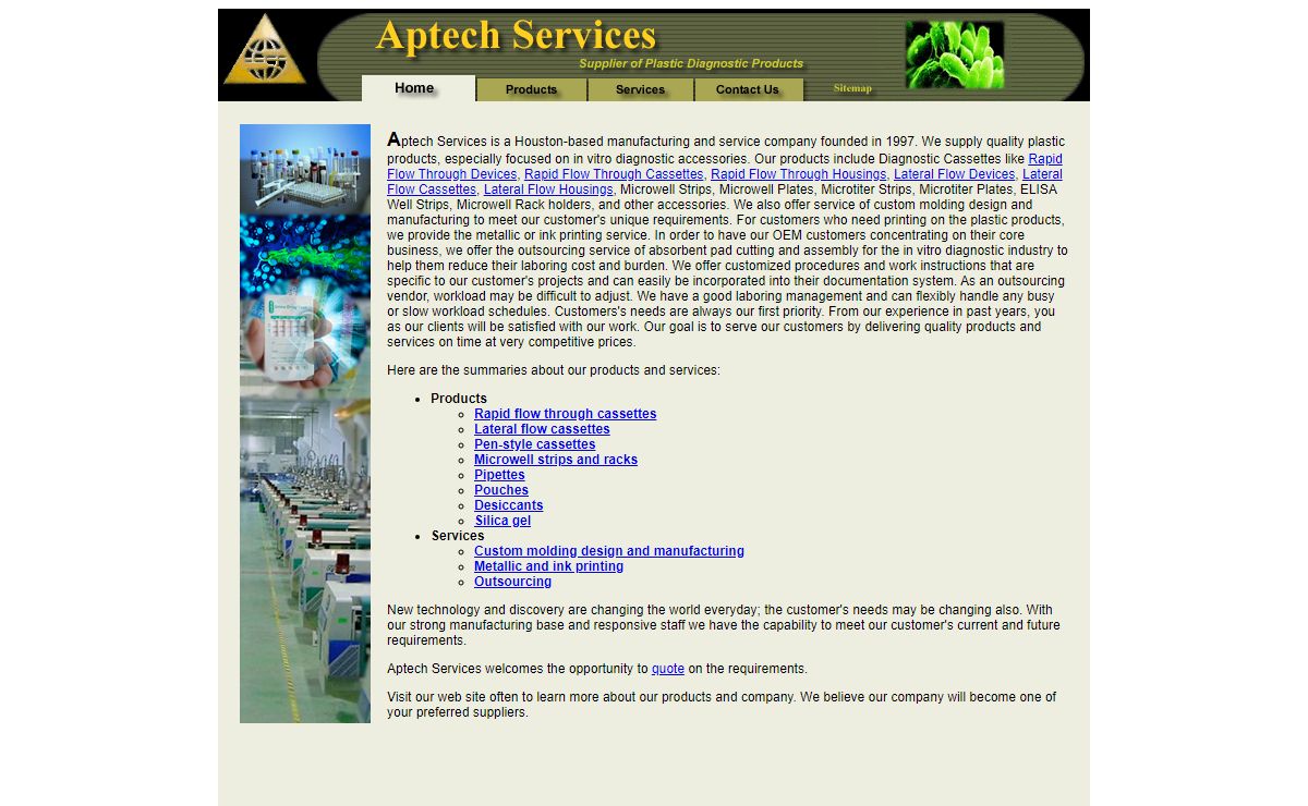 Plastic Diagnostic Products - Aptech Services