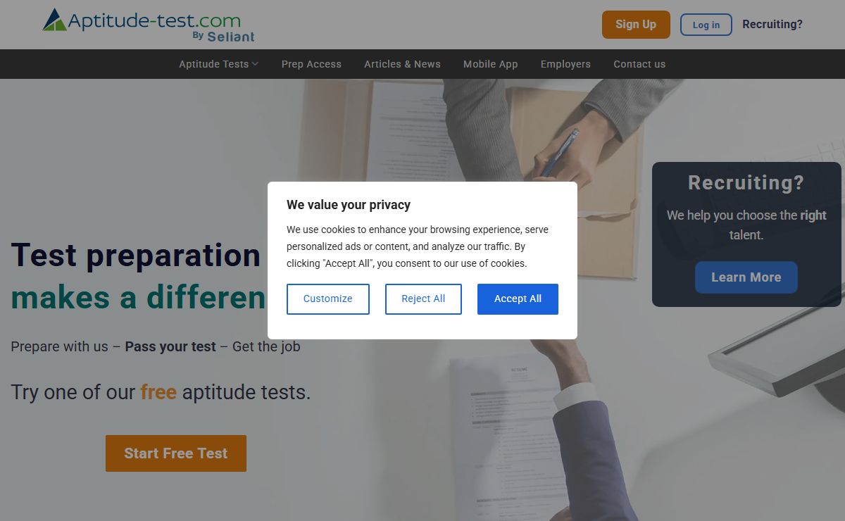 Free Aptitude Tests Online - Aptitude-Test.com