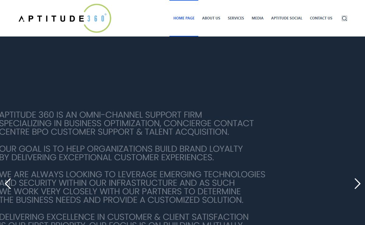 Aptitude 360 – Digital Marketing Omni-Channel Contact Centre BPO