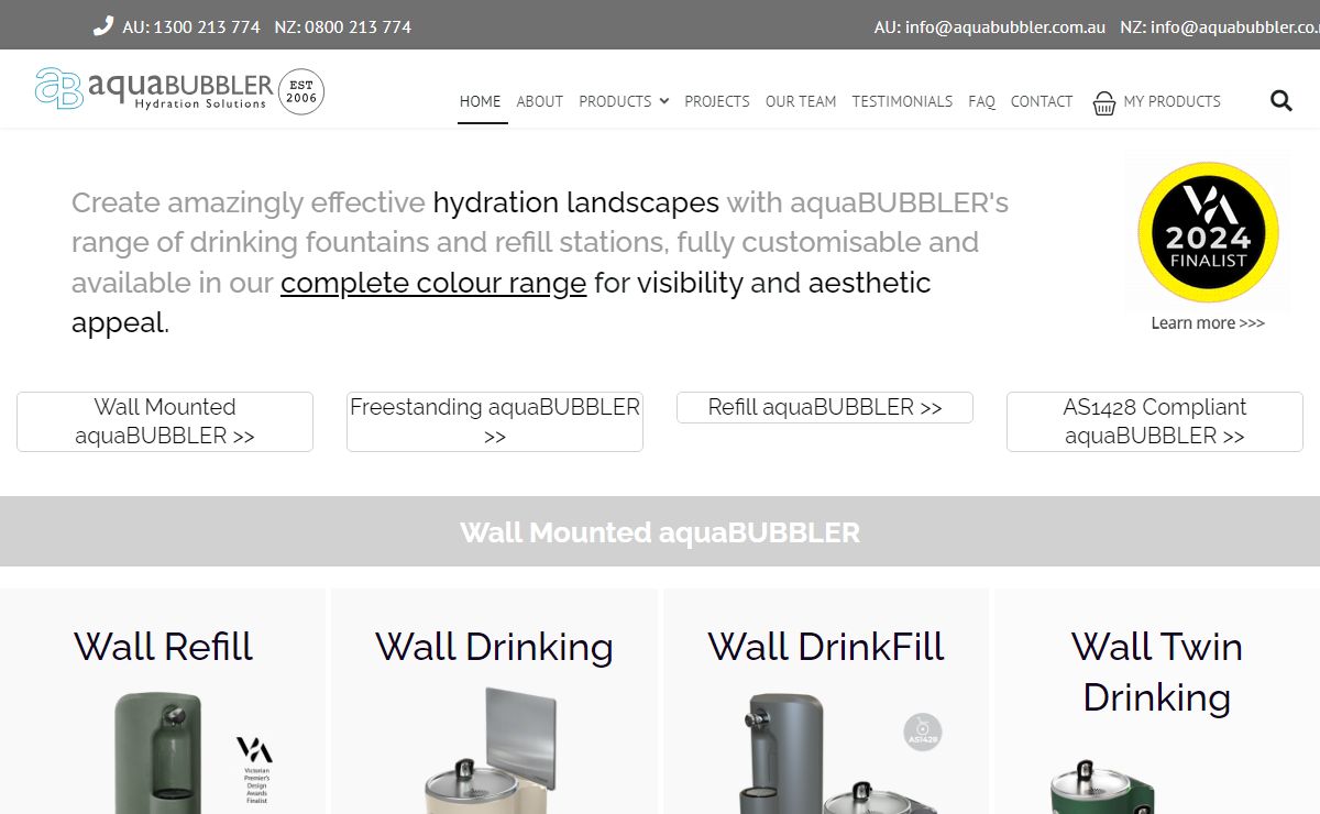 Indoor Outdoor Drinking Fountains - aquaBUBBLER Drinking Fountains